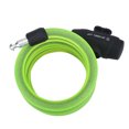 thumbnail image 2 of Candado con cable antirrobo para mayor seguridad en bicicleta Candado con cadena para bicicleta de 1,8 m, color verde, 2 of 2