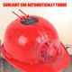 thumbnail image 2 of YellowSolar Power Fan Casco Ingeniería Gorra Protección Seguridad Casco Duro Refrigeración de verano, 2 of 5