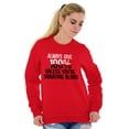 thumbnail image 4 of Always Give 100 Unless Donating Blood Unisex Plus Size Sweatshirt Brisco Brands 3X, 4 of 6