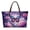 Butterfly Rose Galaxy, variant on ZUXONGSY Eagle Forest Cross PrintLeather Tote Bag for Women Large Pu Leather Hobo Handbags Zipper Shoulder Work Daily Weekender Travel