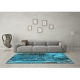 thumbnail image 3 of Ahgly Company Indoor Rectangle Oriental Light Blue Industrial Area Rugs, 7' x 10', 3 of 4