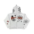 thumbnail image 1 of Women‘s Long Sleeve Sweatshirts in Fashionable Cobweb Print, 1 of 9