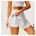 thumbnail image 2 of Women's fashion 2-in-1 golf tennis skirt pleated fitness suit with inner pocket, women's sexy style, 2 of 5