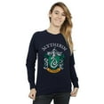 thumbnail image 2 of Harry Potter Womens Slytherin Crest Sweatshirt, 2 of 5