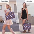 thumbnail image 6 of Large Capacity Tote Bag,Halloween Ghost Pumpkin Pattern Handbag Fashion Luxury Tote Bag,15.7"x13"x 5.1" Inches,Laptop Compatible, 6 of 6