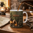 thumbnail image 4 of Camping Dad Accent Mug Personalized Father’s Day Gift with Lantern Tent Campfire Backpack, 4 of 4