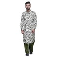 thumbnail image 2 of Atasi Printed Rayon Pathani Kurta With Solid Salwar For Mens Party Wear, 2 of 5