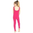 thumbnail image 3 of Stretch Is Comfort Girl's Cotton Unitard Hot Pink Large, 3 of 6
