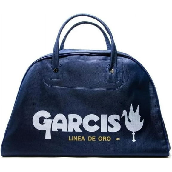Garcis Retro Nylon Soccer Sports Hand-Held Duffel Bag, Navy Blue, Unizex,Gym Bag
