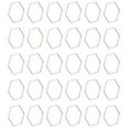 thumbnail image 4 of 30 Uds. Marco de resina hueco en forma de hexágono, molde para colgantes huecos de bisel abierto de acero inoxidable para DIYHexagon L, 4 of 14