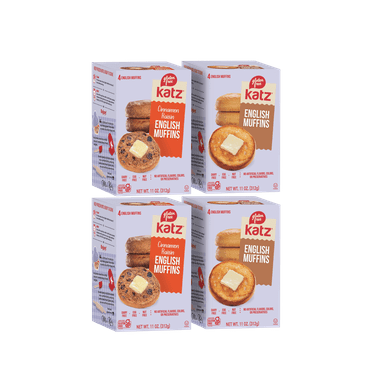 Katz Gluten Free English Muffins - 1 | Gluten Free, Dairy Free, Nut Free, Eggs Free, Kosher| 4 Pack