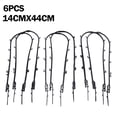 thumbnail image 1 of 6PCS Plant Climbing Frame Garden Trellis Plastic Durable Tomatoes Natural U-Hoop, 1 of 11