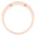 thumbnail image 5 of 0.25 ct Brilliant Round Cut Simulated Yellow Diamond 14k Rose Gold Stackable Band SZ 3.5, 5 of 6