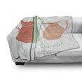 thumbnail image 3 of Be Our Guest Soft Flannel Fleece Throw Blanket, Flower Vases and Pale Yellow Blossoms on White with Welcoming Guests Theme, Cozy Plush for Indoor and Outdoor Use, 50" x 70", Multicolor, by Ambesonne, 3 of 6