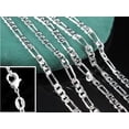 thumbnail image 4 of 5PCS 16-30inch 925 Silver 2.5MM Width Figaro Necklace Fashion Jewelry Necklace, 4 of 4