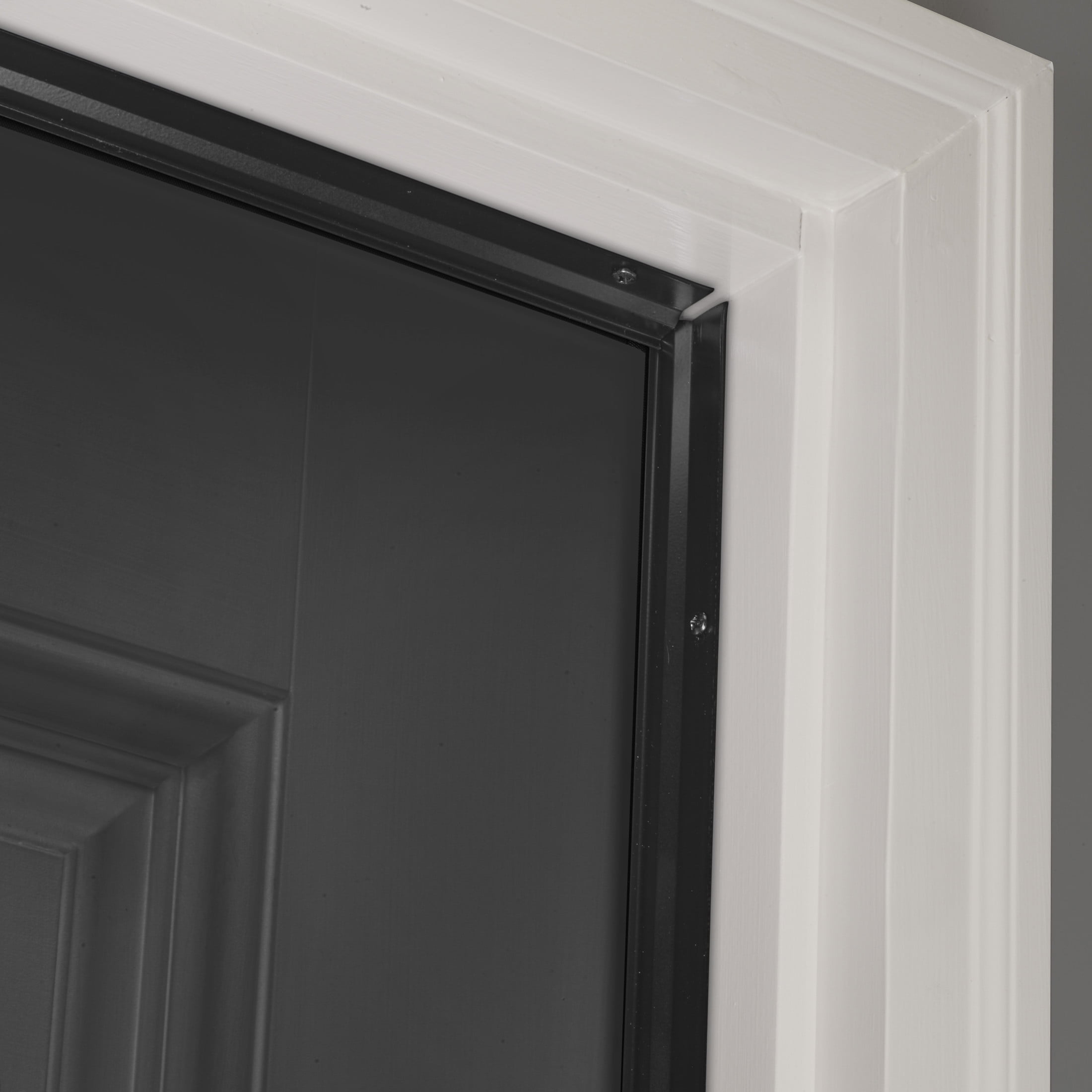 M-D Building Products 11828 Black Aluminum and Vinyl-coated Foam Heavy-duty Screw-on Top and Sides Door Seal Kit