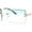 Gold - Green, variant on Luxury Rimless Showy Hustler Rectangle Metal Rim Sunglasses Gold - Blue Pink