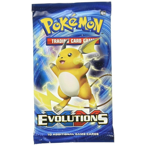 Pokemon Tcg Xy Evolutions Blistered Booster Pack Containing 10 Cards Per Pack With Over 100 New Cards To Collect Walmart Com