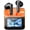 Black+Orange, variant on Earbuds, in-Ear 6.0 ANC Noise Cancelling, Screen Case, -in Mic, 24H Playtime, IPX5 for Commute Office - MS128 (Black+Orange)