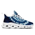 thumbnail image 2 of Coolcustomize Blue & White Tie-Dye Low-Top Sneakers for Men, Breathable Lightweight Tennis Shoes with Cushioned Sole, Round Toe Lace up Sport Shoes for Casual Athletic Wear/Gym/Outdoor Running/Travel, 2 of 5