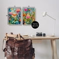 thumbnail image 4 of Stupell Industries Whimsical Gardens Landscape Botanical & Floral Painting Gray Framed Art Print Wall Art, 11 x 14, Set of 2, 4 of 10