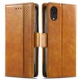 thumbnail image 3 of Case for Samsung Galaxy A03 CORE Cover Leather Wallet Folio Case Book Design Flip Magnetic Closure - Yellow, 3 of 5