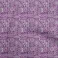 thumbnail image 1 of oneOone Velvet Purple Fabric African Fabric For Sewing Printed Craft Fabric By The Yard 58 Inch Wide, 1 of 4