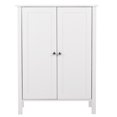 thumbnail image 4 of Veryke Bathroom Cabinet, Wooden Floor Cabinets, Waterproof and Moisture-Proof Entryway Cabinet Storage Cabinet with Double Doors, White, 4 of 7
