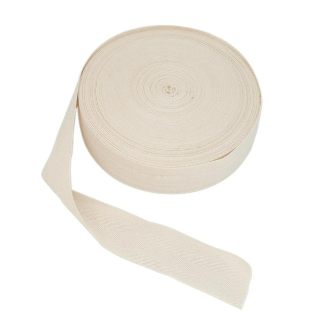 Serenable Cotton Twill Tape Herringbone Tape Ribbon 50 yds Crafting Binding