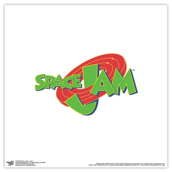 Gallery Pops Space Jam - Logo Wall Art, Unframed Version, 12" x 12"