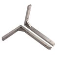 thumbnail image 1 of Soporte de Estante de Pared Gloria Acero Inoxidable 6 Pulgadas 2 Piezas, 1 of 8