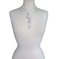 thumbnail image 5 of 36 Inch 8MM Matte Finish Semi-precious Genuine White Howlite Long Endless Infinity Beaded Strand Necklace., 5 of 5