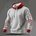 thumbnail image 2 of Yutgune Men's Big & Tall Graphic Pullover Hoodie, Printed Long Sleeve Hooded Sweatshirt, Sizes S-4XL, 2 of 3