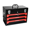 thumbnail image 4 of Imerelez Portable 3 Drawer Steel Tool Box with Metal Latch Closure, 4 of 8