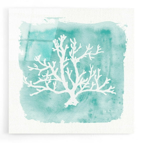 Epic Art 'Water Coral Cove V' by Lisa Audit, Acrylic Glass Wall Art, 12"x12"