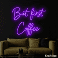 thumbnail image 3 of Craftnamesign But First Coffee Neon Sign, Coffee Shop Decor, Quotes Signs, 3 of 4