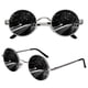 thumbnail image 1 of Gafas de sol CGID E01 con lente negra polarizada con borde metálico plateado, 1 of 7
