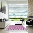 thumbnail image 7 of Ahgly Company Machine Washable Indoor Rectangle Transitional Pink Lemonade Pink Area Rugs, 5' x 8', 7 of 7