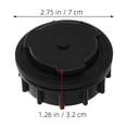 thumbnail image 6 of YOSADIER 3Pcs Outdoor Garbage Bin Drain Stopper Black Weather Resistant Plug, 6 of 8