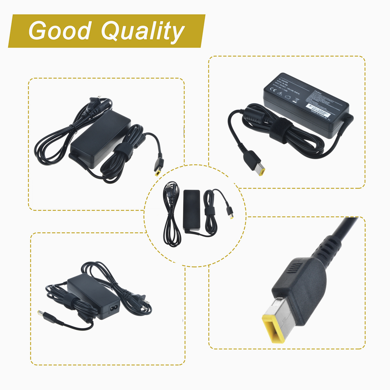 KONKIN BOO Compatible AC/DC Adapter Replacement for Lenovo P/4X20E53346 4X20E53347 4X20E53348 4X20E53349 4X20E53350 4X20E53351 Power Supply Cord Cable PS Charger Mains PSU - image 2 of 5