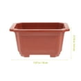 thumbnail image 2 of TEHAUX 10pcs Red Plastic Window Boxes for Flower and Vegetable Planting Ideal for Indoor Outdoor Use, 2 of 6