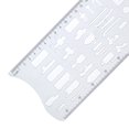 thumbnail image 3 of Accident Scene Templates Measuring Ruler Geometric Templates Drawing Ruler, 3 of 9