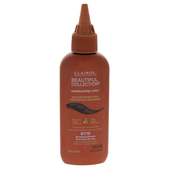 Clairol Beautiful Collection Moisturizing Semi-Permanent Color - # B17W Rosewood Brown - 3 oz Hair Color