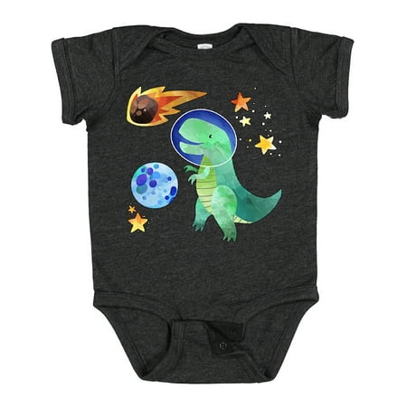 

Inktastic Tyrannosaurus Rex Vs. Meteor Fun Space Dinosaur Gift Baby Boy or Baby Girl Bodysuit