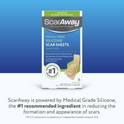 ScarAway Advanced Silicone Scar Sheets, Medical Grade Variety Pack, 8 Reuseable Sheets