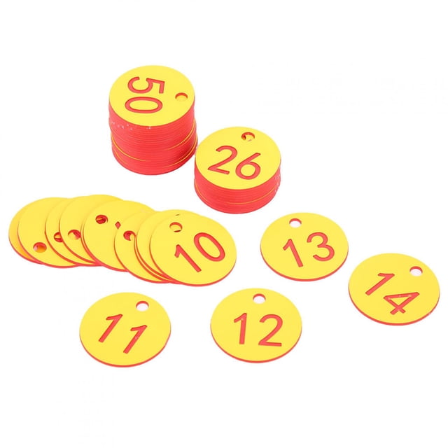 Livestock Numbered Tag Round Labeling Marking Labels ABS Plastic for Beekeeping and Animal Husbandry