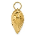 thumbnail image 2 of 14K Yellow Gold Charm Pendant 27 mm 24 Polished & Hammered 3-D Heart, 2 of 3