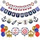 thumbnail image 1 of Banner de cumpleaños PIRESE Nautical Birthday Decorations, 1 of 7