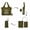 Green, variant on IVILLAGE Foldable Reusable Polyester Bags for Shopping and Daily Essentials | Stylish Designer Tote and Shopper Bag | Compact, Lightweight, and Eco-Friendly with 12Kg Capacity