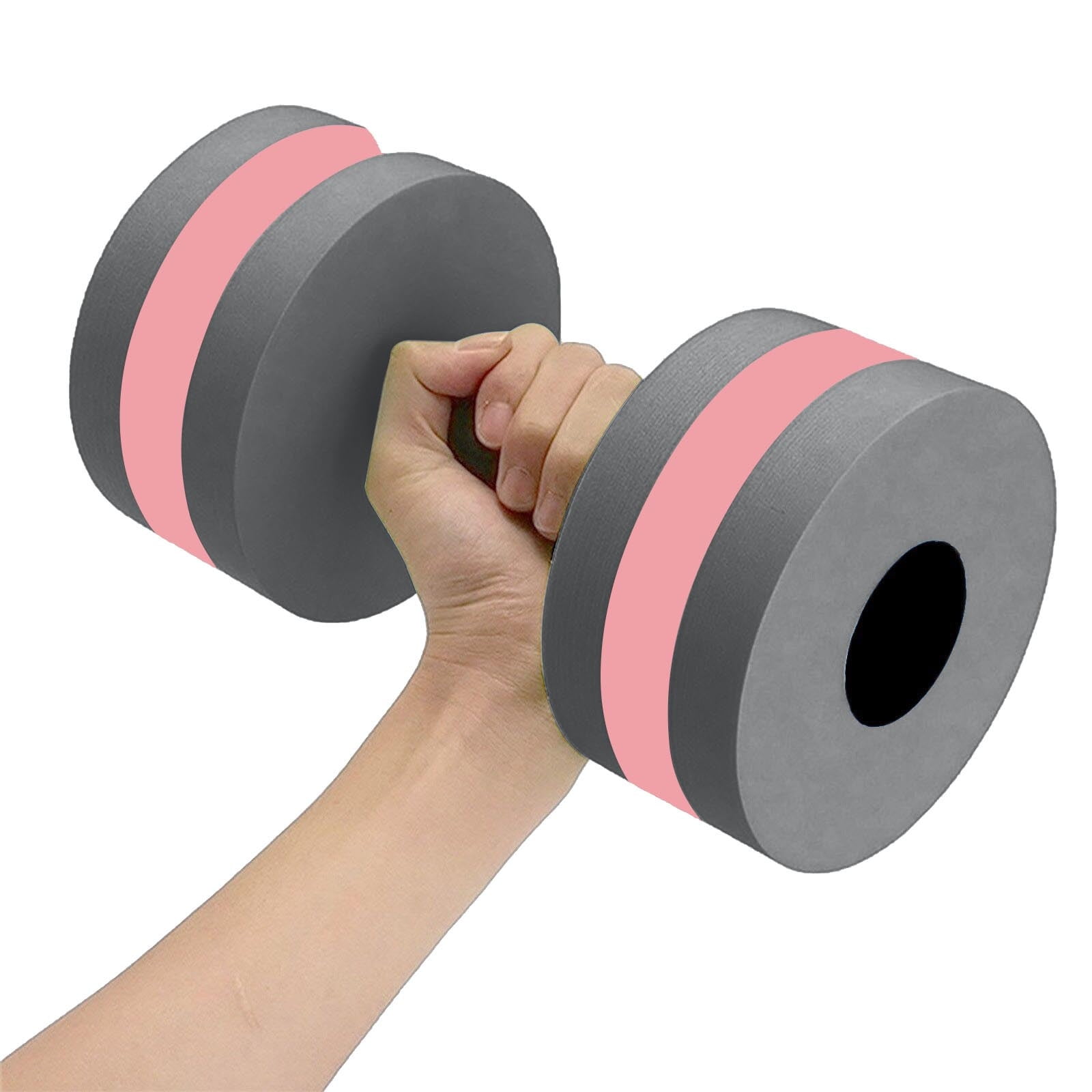 Buoyant Water Aerobics Dumbbells, Eco Friendly EVA Aquatic Dumbbells, Portable Pool Exercise Barbell for Water Fitness and Therapy